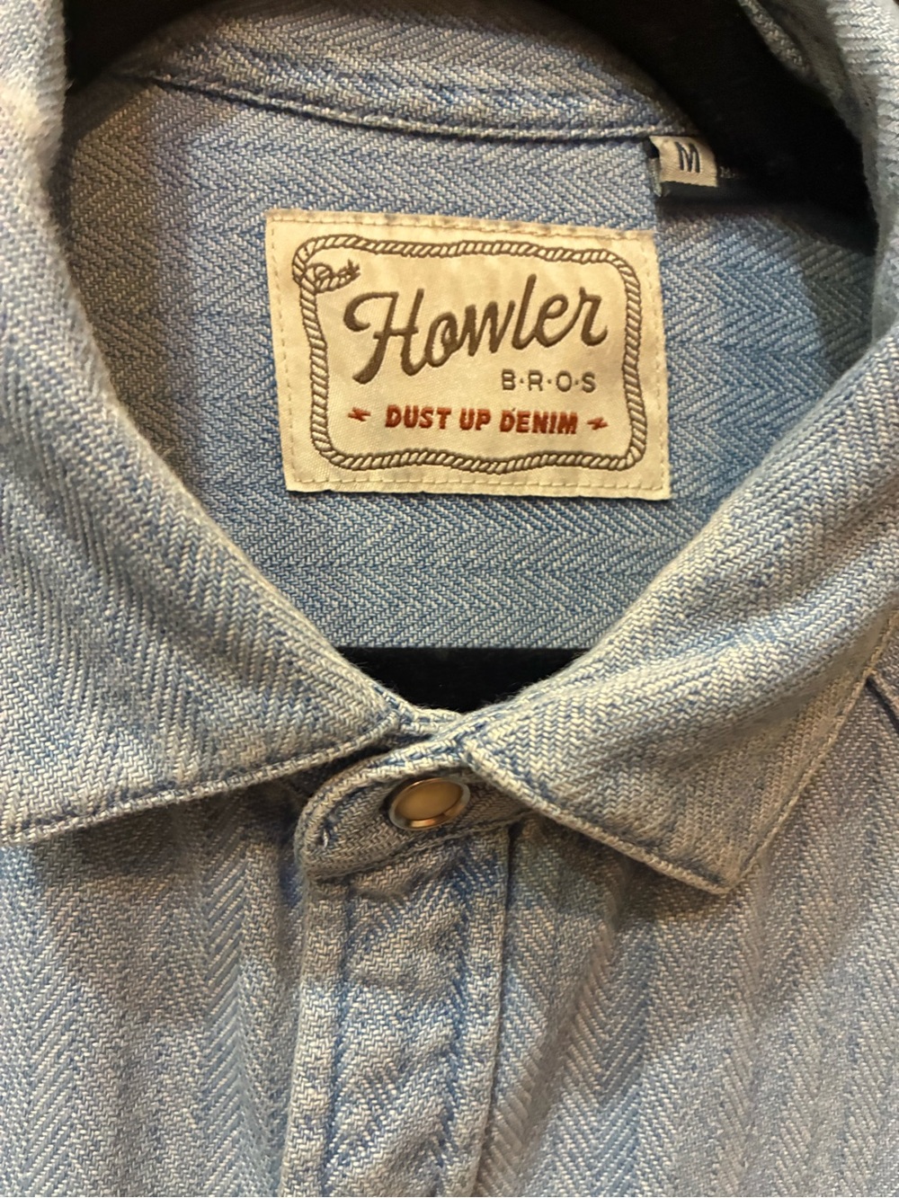 Howler Bros x Ft. Lonesome - Dust up Denim Fungi Mutation  NEW - MEDIUM- NWT - Picture 5 of 15
